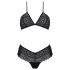 Kerria Lace Bikini Set (Black)  - L/XL