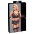 Cottelli Bondage Plus Size - conjunto de encaje negro - 3XL