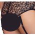 Cottelli Bondage Plus Size - conjunto de encaje negro - 4XL