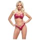 Cottelli Party - conjunto de sujetador brillante (rojo)