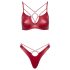 Cottelli Party - Conjunto de sujetador brillante (rojo)