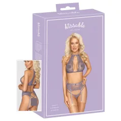 Kissable - conjunto de lencería de encaje (lila) - L/XL
