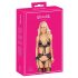 Besable - conjunto de sujetador bordado rosa-lila (negro)