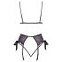 Besable - conjunto de sujetador bordado rosa-lila (negro)