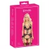 Besable - conjunto de sujetador bordado rosa-lila (negro) - L/XL