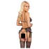 Besable - conjunto de sujetador bordado rosa-lila (negro) - L/XL