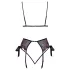 Besable - conjunto de sujetador bordado rosa-lila (negro) - L/XL