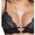 Abierta Fina - conjunto de encaje abierto (negro)