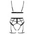 Cottelli - set de arnés de cuerpo de dos piezas (negro) - L