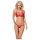 Conjunto de encaje rojo Obsessive 838-SET-3 - Sujetador con tiras