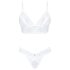 Conjunto Celestial Obsessive - set de encaje (blanco)