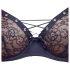 Cottelli Party - Conjunto de sujetador negro con cordones - 80B/M