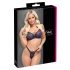 Cottelli Party - Conjunto de sujetador negro con cordones - 80B/M