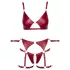 Cottelli Bondage - Conjunto rojo brillante y esposas