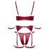 Cottelli Bondage - Conjunto rojo brillante y esposas