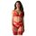 Obsessive Cupid Desir - Conjunto de lencería de encaje (rojo)