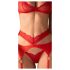 Obsessive Cupid Desir - Conjunto de lencería de encaje (rojo)