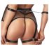 Cottelli Bondage - Conjunto transparente de red con cadenas (negro)
