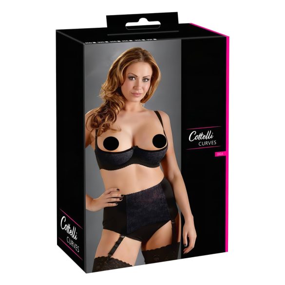 Cottelli Plus Size - realce de busto (negro)