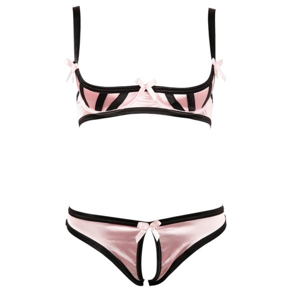 Cottelli - conjunto lencería sujetador push up rayas