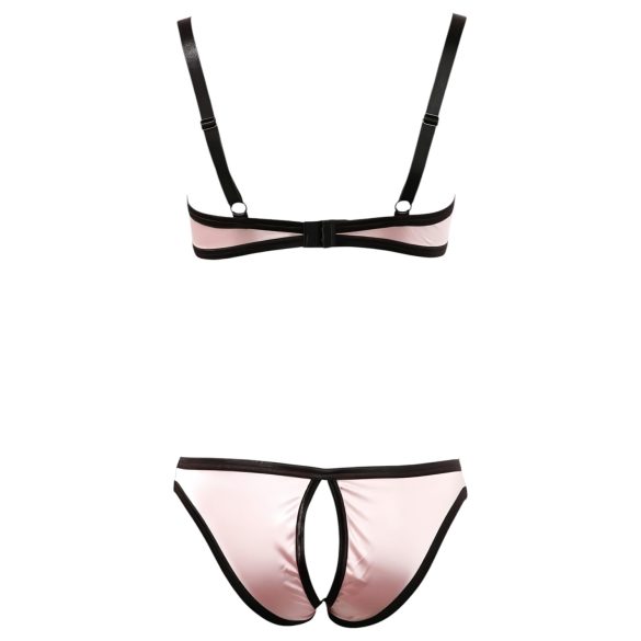Cottelli - conjunto lencería sujetador push up rayas