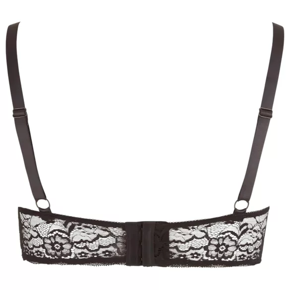 Cottelli Plus Size - sujetador realzador con tirantes y aro - negro - 95D