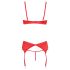Cottelli - Set abierto con corazones (rojo) - 80C/M