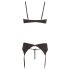 Abierta Fina - Conjunto negro brillante