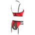 Abierta Fina - conjunto elevador de pecho con aros (rojo) - 80B/M