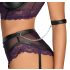 Cottelli Bondage - Conjunto sujetador y esposas (negro-violeta) - M