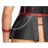 Cottelli Bondage - set brillante y esposas (negro) - 85B/L