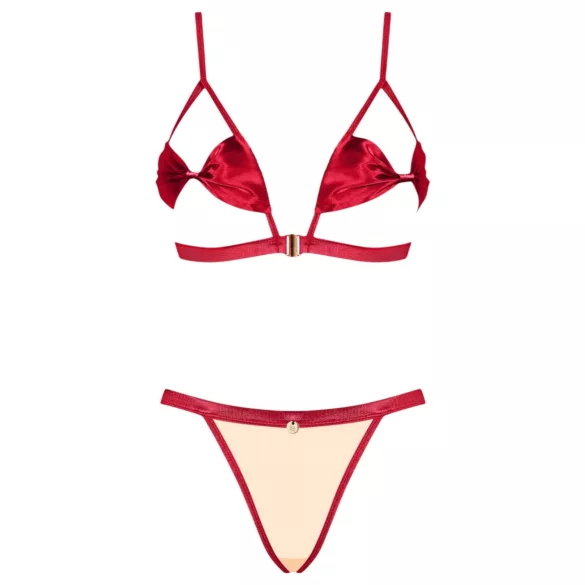 Obsessive Rubinesa - conjunto lencería sexy - encaje rojo