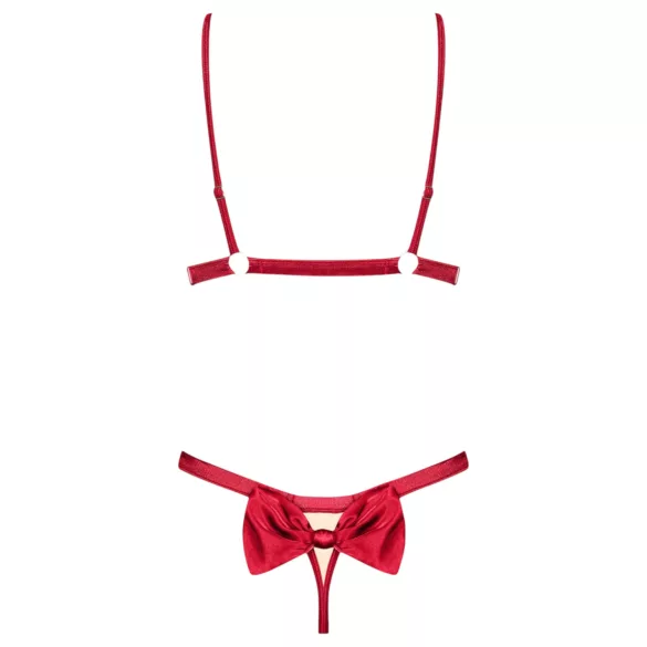 Obsessive Rubinesa - conjunto lencería sexy - encaje rojo - L/XL