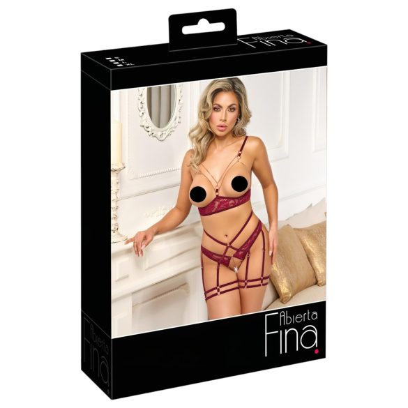 Set Abierta Fina - Resalta tus encantos en rojo - M