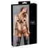 Cottelli Bondage - Arnés bikini brillante (negro) - L