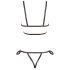 Cottelli Bondage - Arnés bikini brillante (negro) - L