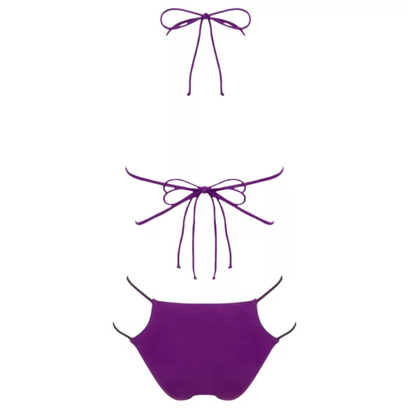 Obsessive Balitta - brillante bikini con cuello (lila)