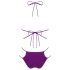 Obsessive Balitta - bikini brillante de cuello halter (lila)