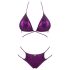 Obsessive Balitta - bikini brillante de cuello halter (lila)