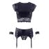 Conjunto de Lencería Cottelli Bondage con Cadenas (Negro)