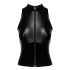 Noir - Top Brillante con Cremallera (Negro) - L