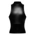 Noir - Top Brillante con Cremallera (Negro) - L