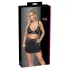 Cottelli - Conjunto de top y minifalda de cuero sintético (negro) - M