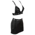Cottelli - Conjunto de top y minifalda de cuero sintético (negro) - M
