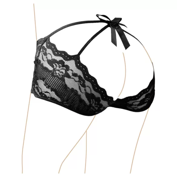 Cottelli - Braguita brasileña de encaje - negro - M