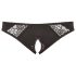 Cottelli Talla Grande - encaje, bragas abiertas (negro) - XL
