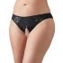 Cottelli Plus Size - encaje, bragas abiertas (negro) - XL
