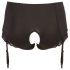 Cottelli Plus Size - panty abierto con liguero (negro) - 2XL