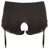 Cottelli Plus Size - panty abierto con liguero (negro) - 2XL