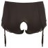 Cottelli Plus Size - panty abierto con liguero (negro) - 4XL
